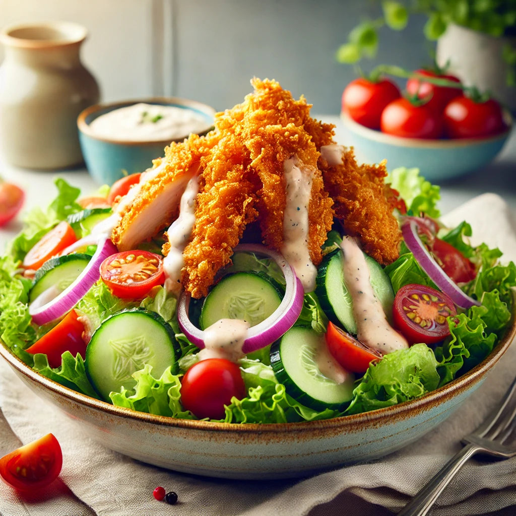 Salata cu Pui Crispy