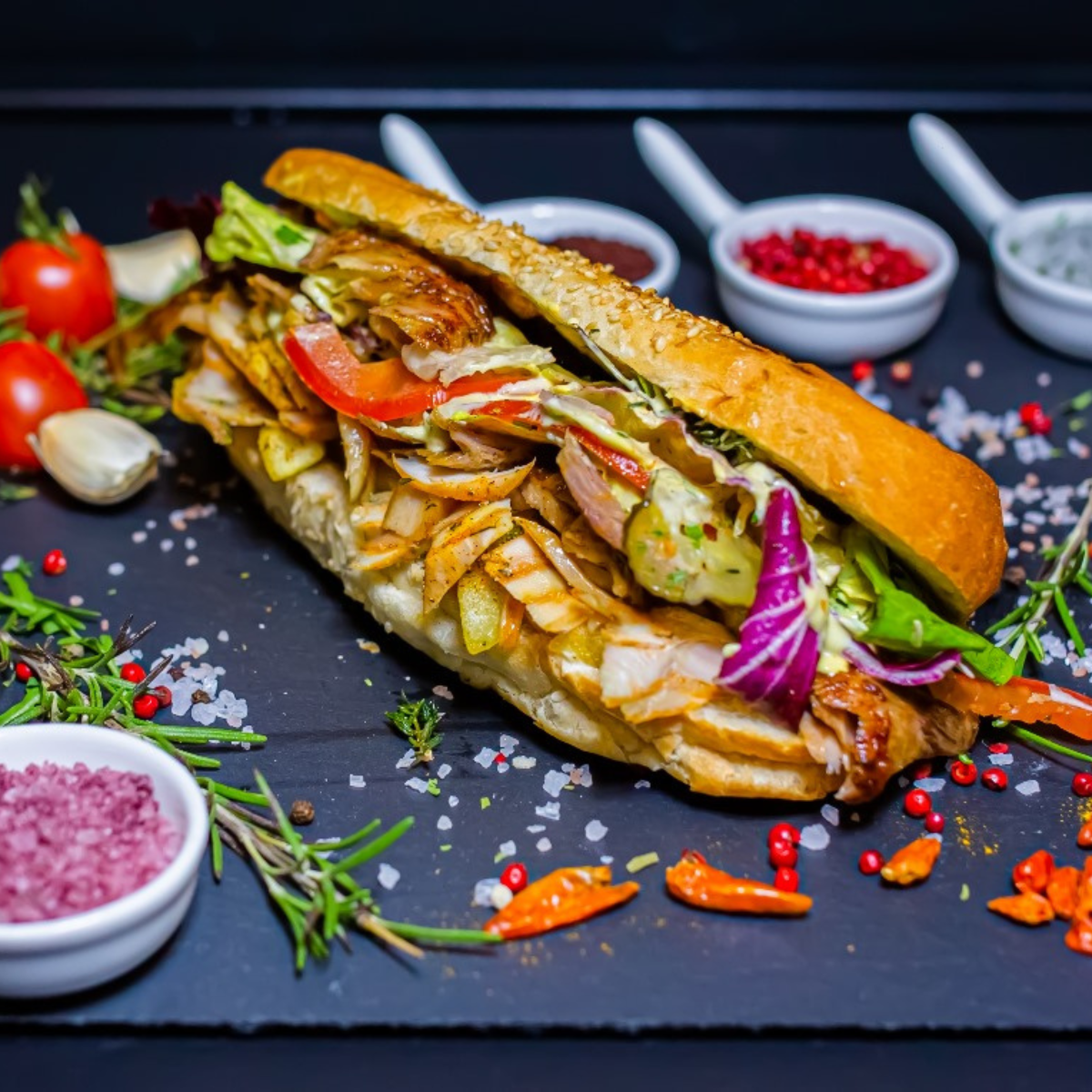 Kebab la Bagheta Pui